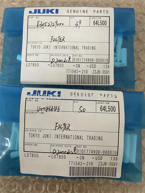 Juki filtra 40046646/HM00101002/4493166 materiais de consumo da máquina de JUKI SMT