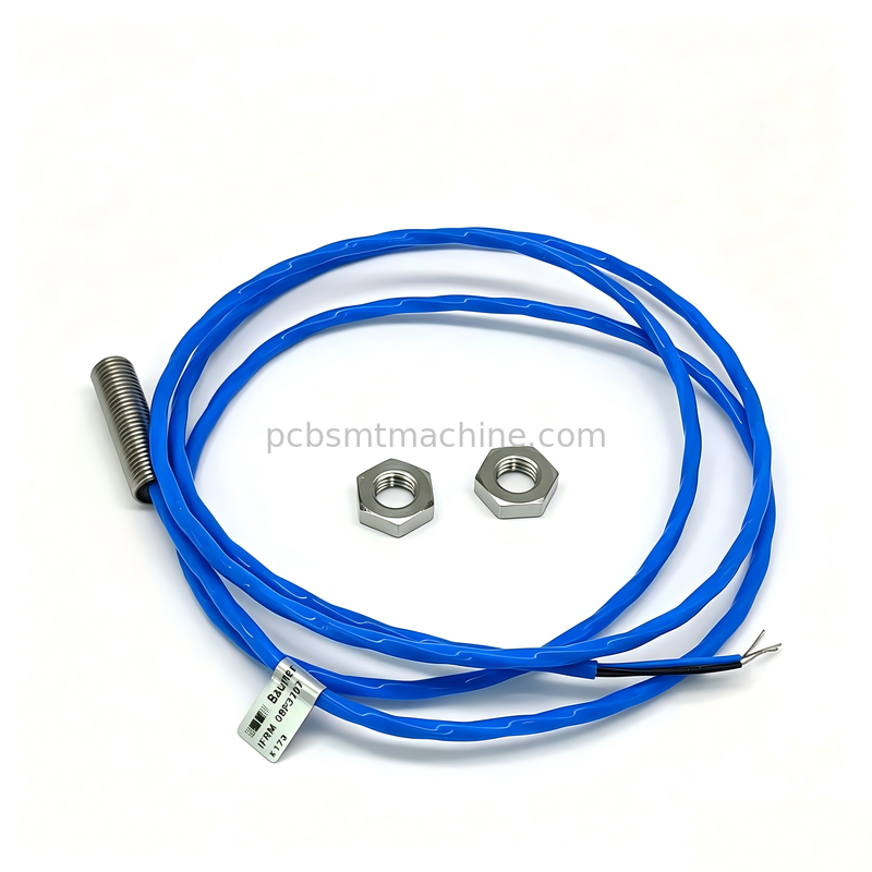 Baumer IFRM08P3707 M8 Sensor de Proximidade Indutivo Flush Mount com saída PNP NO e caixa de aço inoxidável IP67