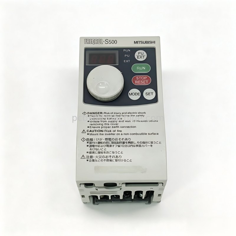 Mitsubishi Electric FR-S510WE-0.1K Inversor VFD monofásico de 0,1 kW com comunicação RS-485 para máquinas SMT