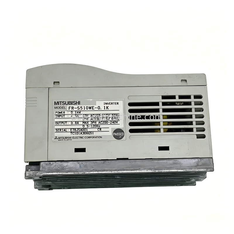 Mitsubishi Electric FR-S510WE-0.1K Inversor VFD monofásico de 0,1 kW com comunicação RS-485 para máquinas SMT