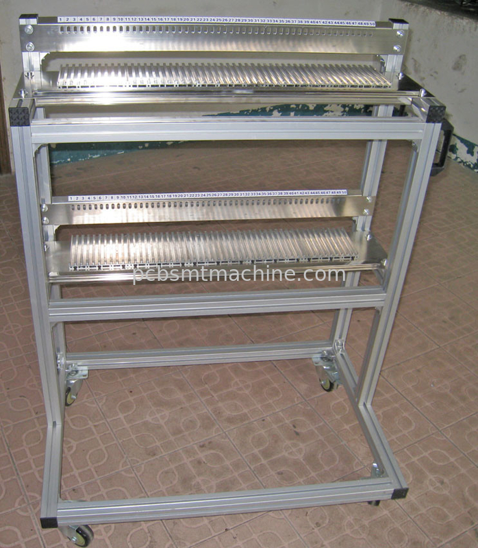 Bens (2) duas camadas, 50 SÉRIES da manutenção programada de Samsung dos entalhes do alimentador com o carro do alimentador da CAIXA para unidades componentes do alimentador de Samsung