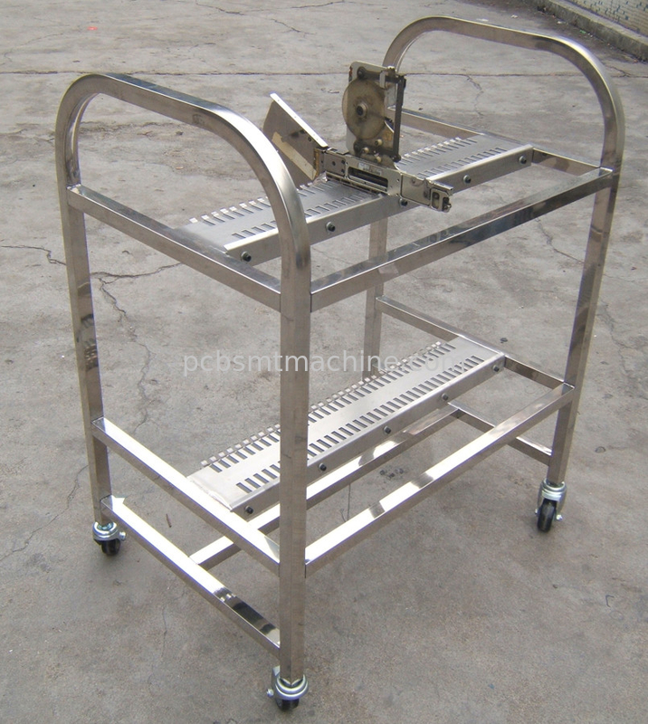 Material de alumínio durável de alta qualidade de L880*W600*H1000MM com 2 camadas com 40 entalhes cada carro do alimentador de FUJI NXT
