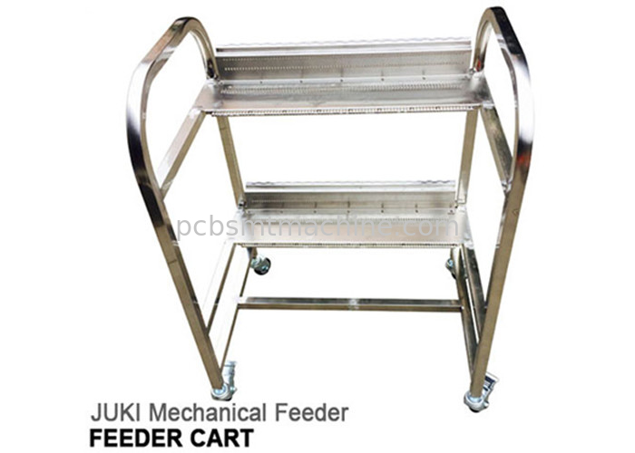 As camadas duráveis e melhores 40 da qualidade 2 entalham o carro mecânico do alimentador de JUKI, dimensão de L800*W600*H1080MM e pesam 31Kgs.