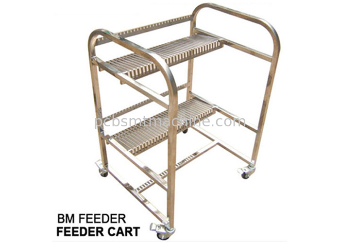 Carro de aço inoxidável resistente do alimentador do BM de PANASONIC sem suporte de carretel, 2 camadas e 30 entalhes do alimentador, L870*W700*H1100MM
