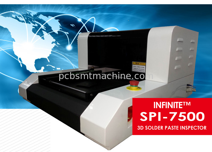 sistema de medida SPI do tampo da mesa 3D SPI do inspetor da pasta da solda de 220V 50/60Hz 3D 7500